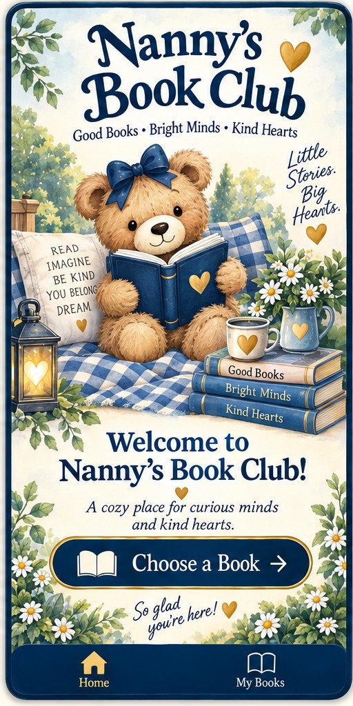 Nanny's Book Club watercolor welcome